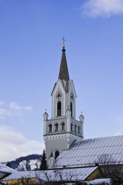 В церковь. Горнолыжный курорт Шладминг. Австрия — стоковое фото