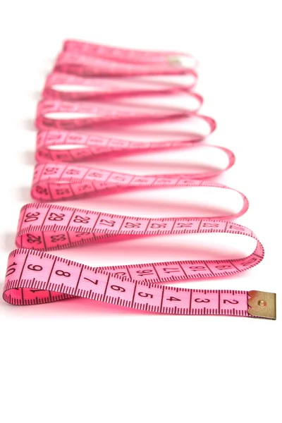 Pink tailor 's meter — стоковое фото