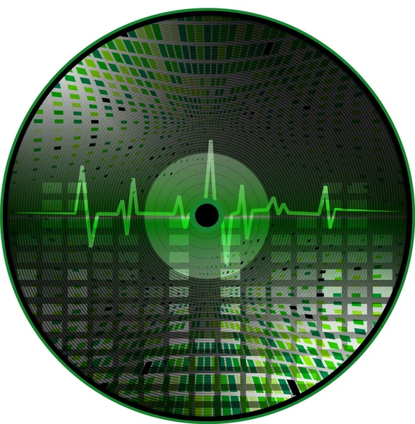 CD de musique avec un fond abstrait . — Image vectorielle