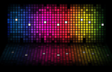 Abstract rainbow - colored vector background clipart