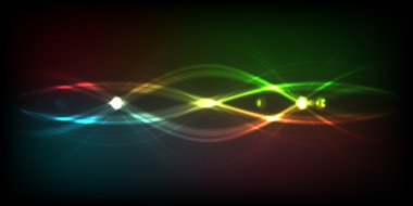 Abstract rainbow - colored vector background clipart