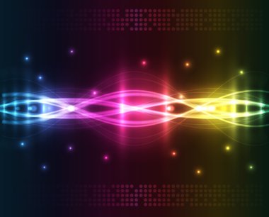 Abstract lights - colored vector background clipart