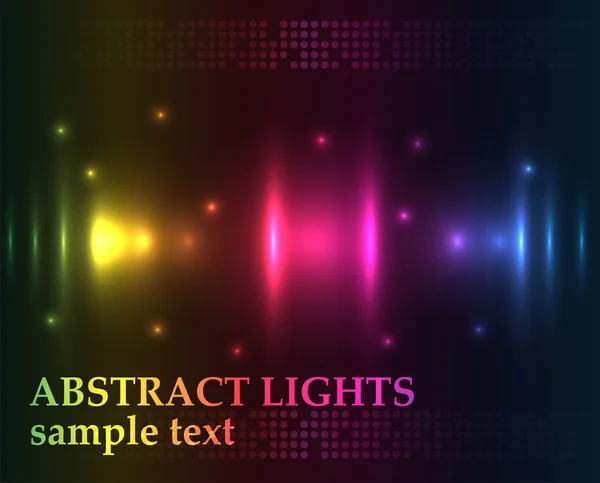 Luces abstractas - fondo vectorial de color — Vector de stock