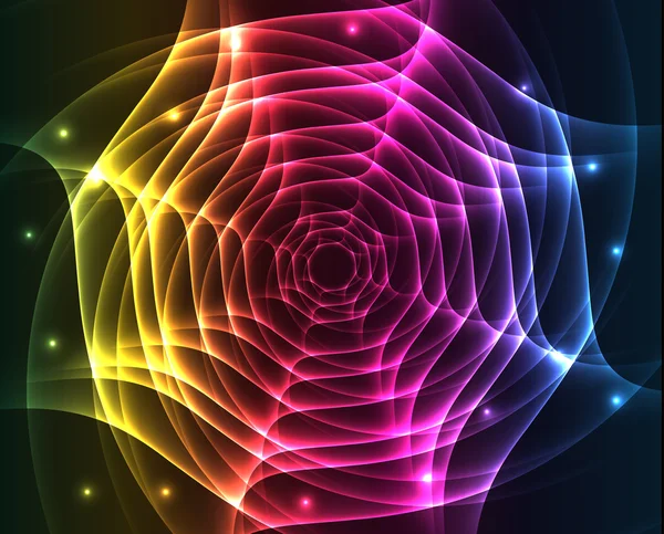 Lumières abstraites - fond vectoriel coloré — Image vectorielle