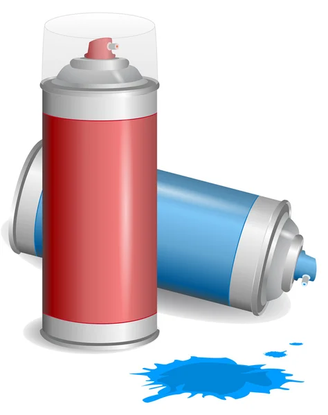 Aerosol spray de pintura de graffiti. Ilustración vectorial. EPS10 — Vector de stock