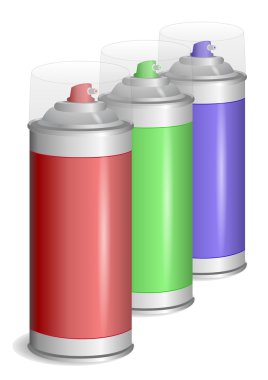 Aerosol graffiti paint spray. Vector Illustration. EPS10 clipart