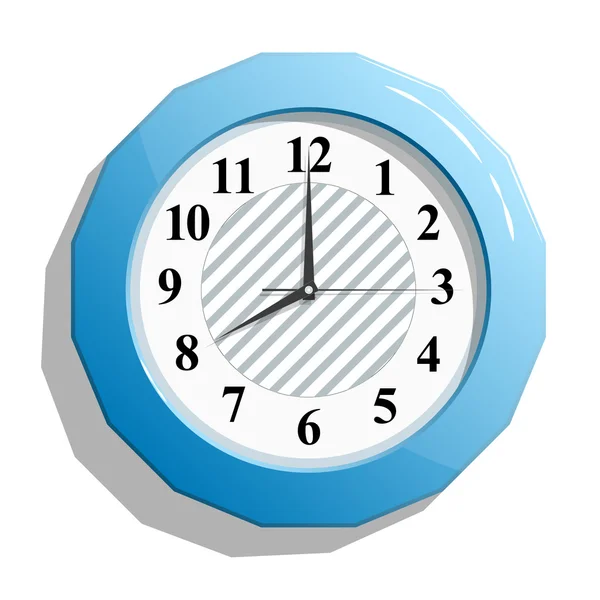 Streszczenie zegar błyszczący ikona ilustracja wektorowa. — Wektor stockowy