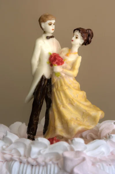 Figurines gâteau de mariage — Photo