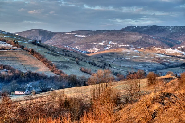 Morning landscape Carpathian Mountains — Stock Photo, Image