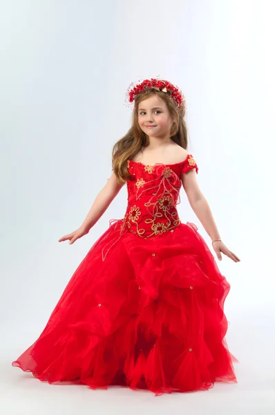 A young girl in costume — Stock Photo, Image
