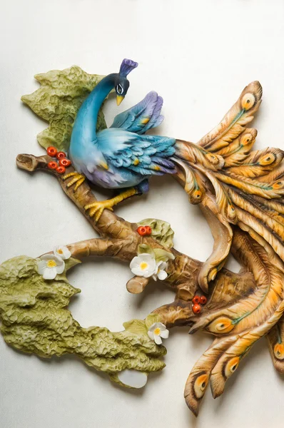 Mavi kuşların porselen heykelcikler — Stok fotoğraf