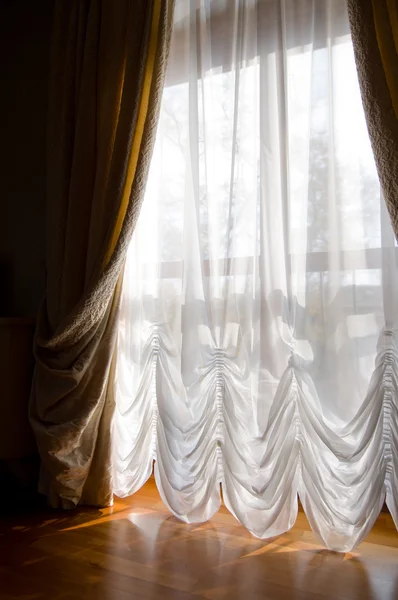 Curtains create comfort — Stock Photo, Image