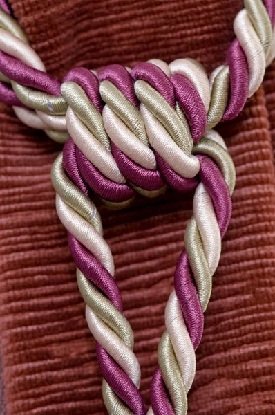 Rope connected to a node — Stock Photo, Image