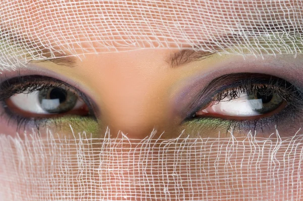 Глаза красивая женщина — стоковое фото