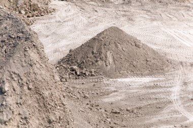 Industrial pile of gravel clipart