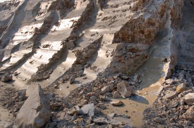 Industrial pile of gravel clipart