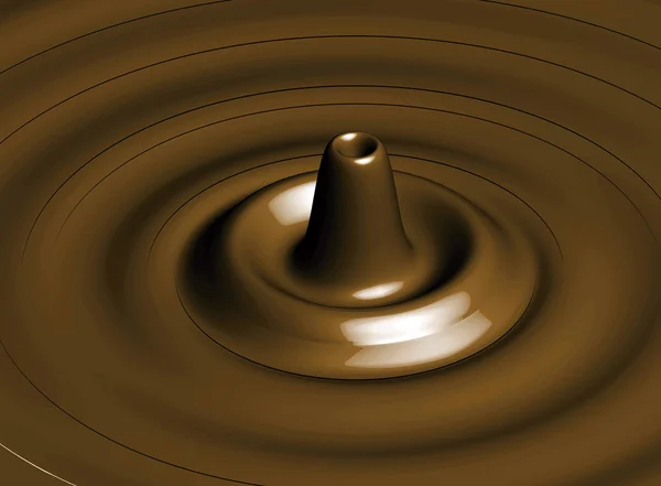 stock image Background from fluid chocolate