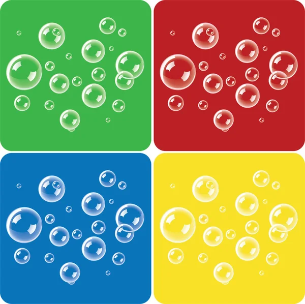 Illustrazione vettoriale delle bolle di colore — Vettoriale Stock