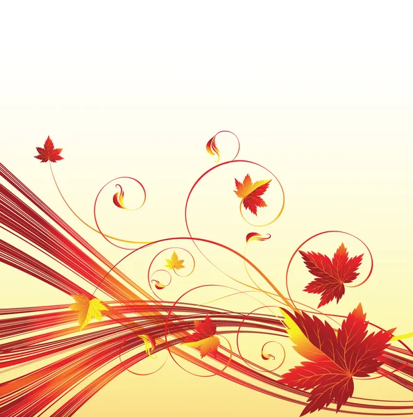 stock vector Fall background