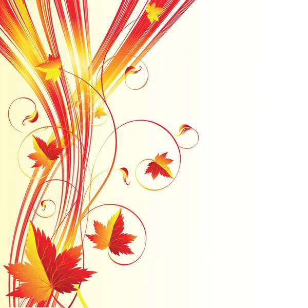 stock vector Fall background