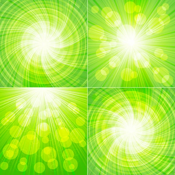 Green abstract background — Stock Vector