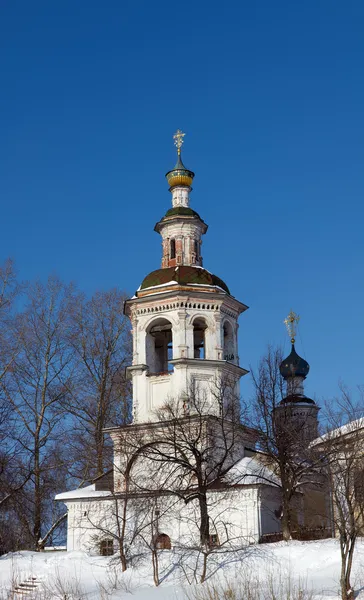 Oude orthodoxe kerkklokkentoren, Vologda, Rusland — Stockfoto