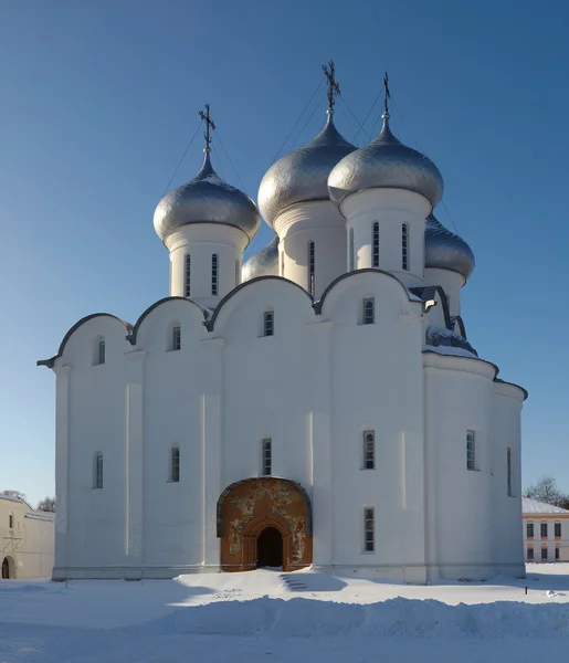 Catedral ortodoxa de Sofía en el Kremlin de Vologda, Rusia Fotos de stock libres de derechos