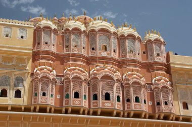 Palace of Winds lattice windows, Jaipur, India clipart