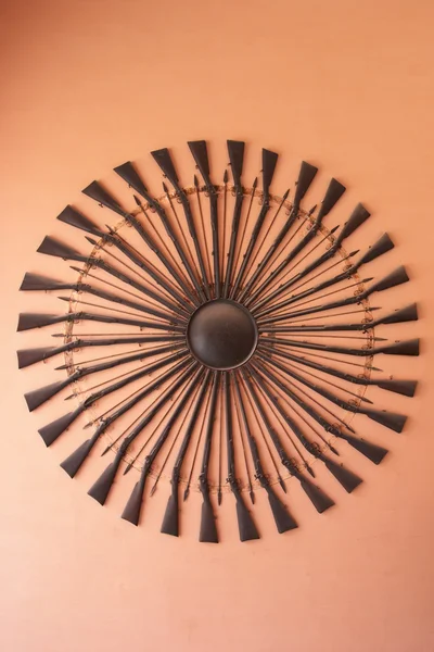 印度斋浦尔市故宫博物馆的武器 图库图片