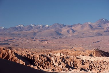 Volcano range in Atacama Desert, Chile clipart