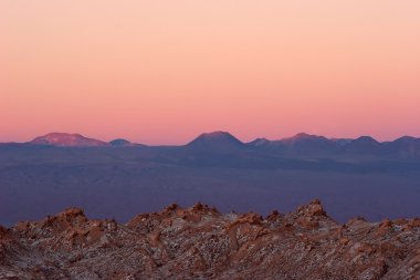 Majestic sunset in Atacama Desert, Chile clipart