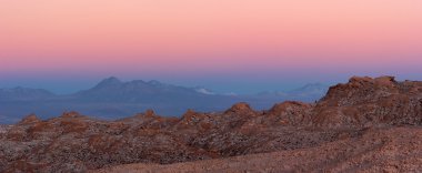 Majestic Atacama Desert sunset panorama, Chile clipart