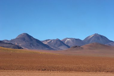 Volcanic range in Atacama Desert, Chile clipart