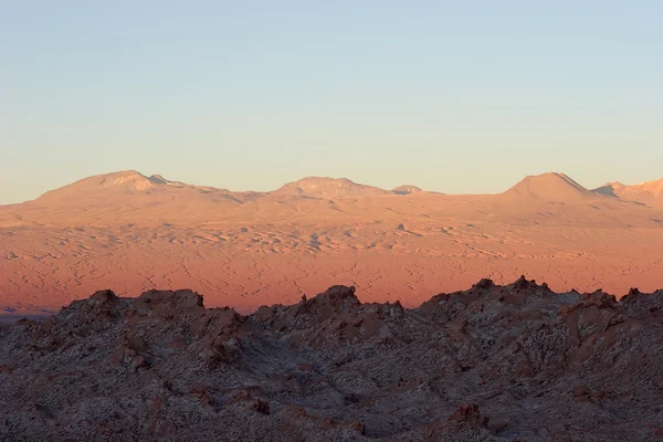 日没、チリのアタカマ砂漠 — ストック写真
