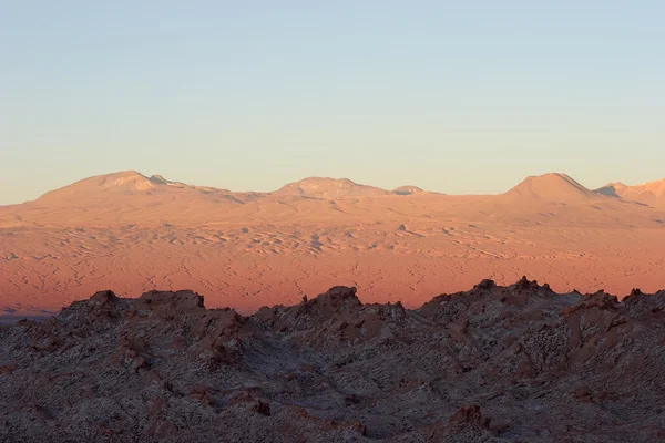 Deserto do Atacama ao pôr-do-sol, Chile — Fotografia de Stock