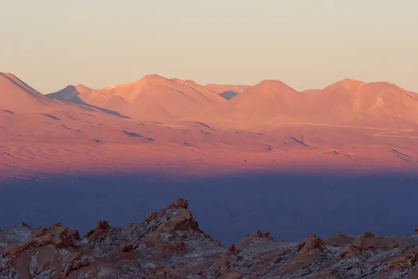 アタカマ砂漠の夕日色チリ — ストック写真