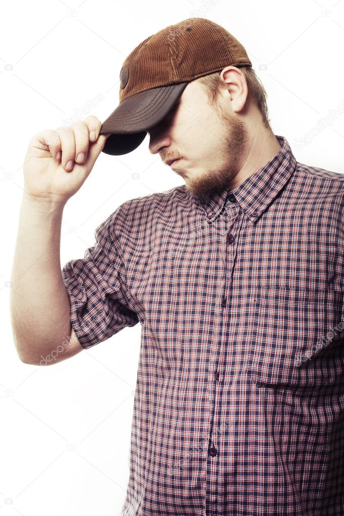 Working man locked cap