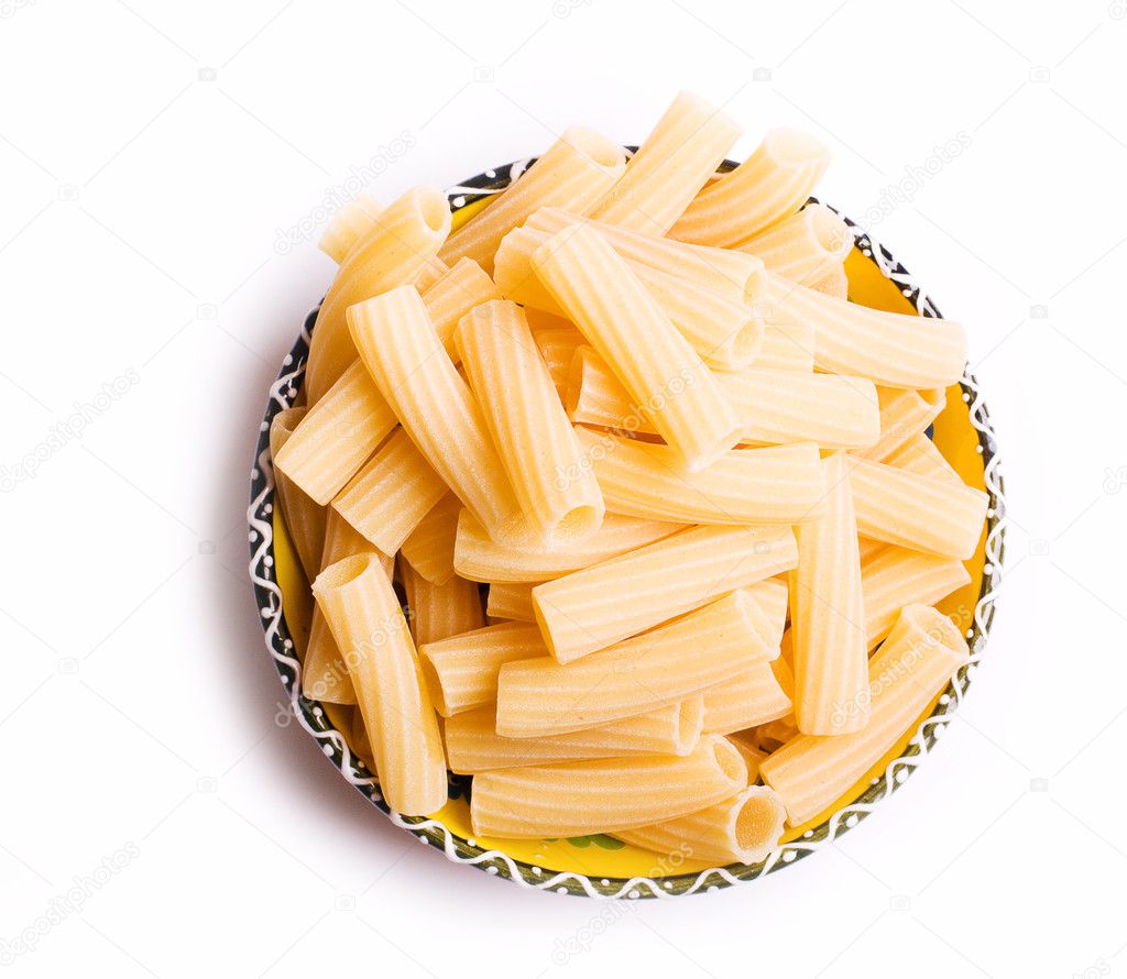 Italian pasta in a dish