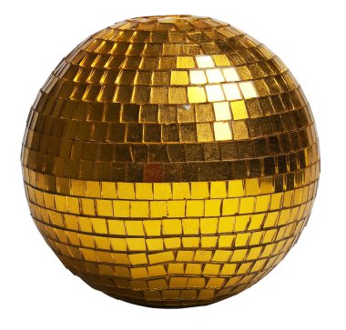 Gold discoball clipart