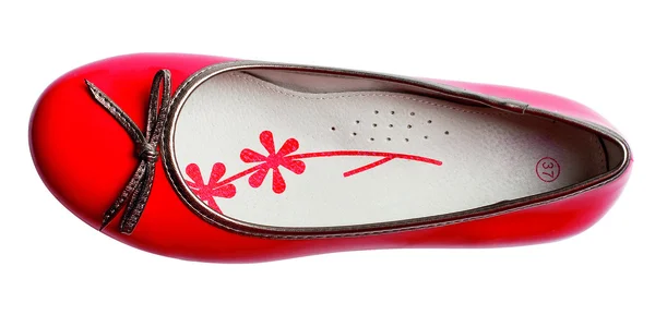 Röd fashion glomour sko — Stockfoto