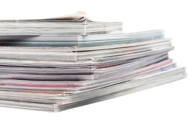 A stack of magazines clipart