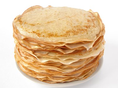 Russian traditional pancakes clipart