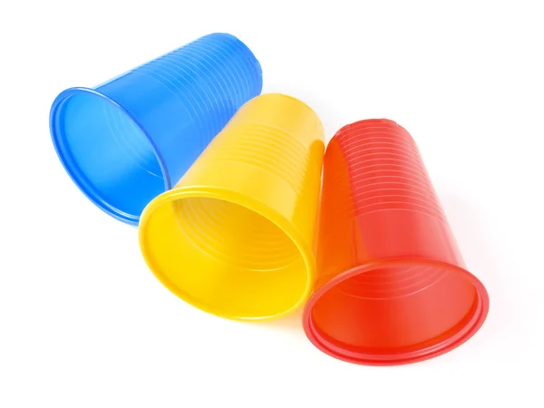 Tasses en plastique — Photo