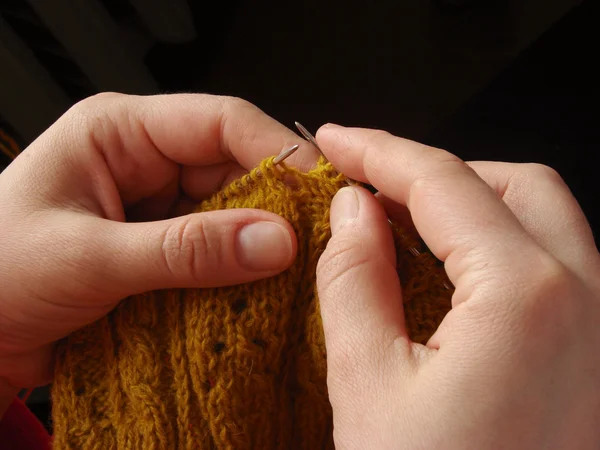Вязание — стоковое фото