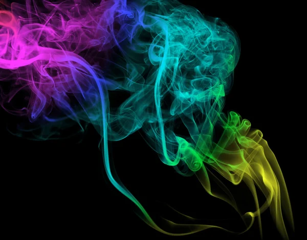 Blauwe rook abstracte achtergrond — Stockfoto