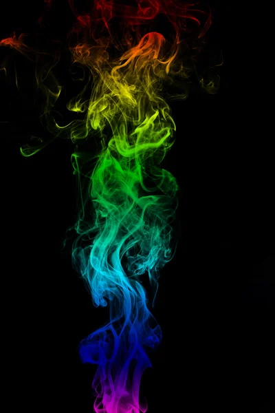 Цветной дым, абстрактный фон — стоковое фото
