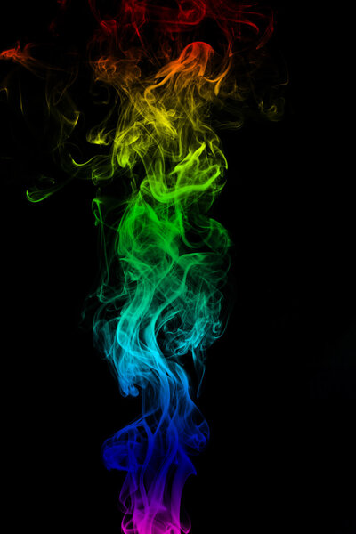 Color smoke, abstract background