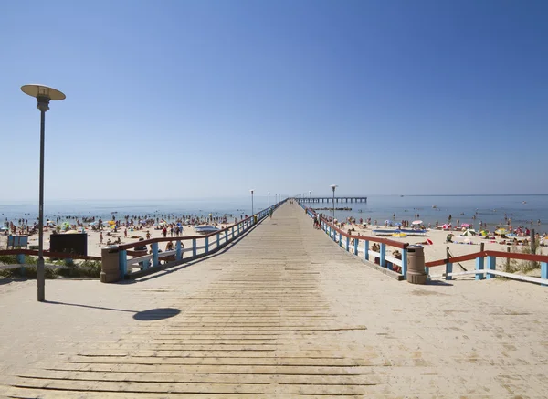 stock image Bridge in baltic sea