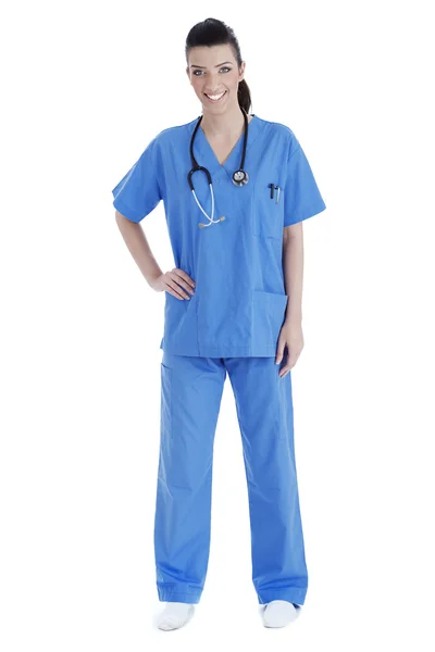 아름 다운 젊은 여성 간호사, — 스톡 사진
