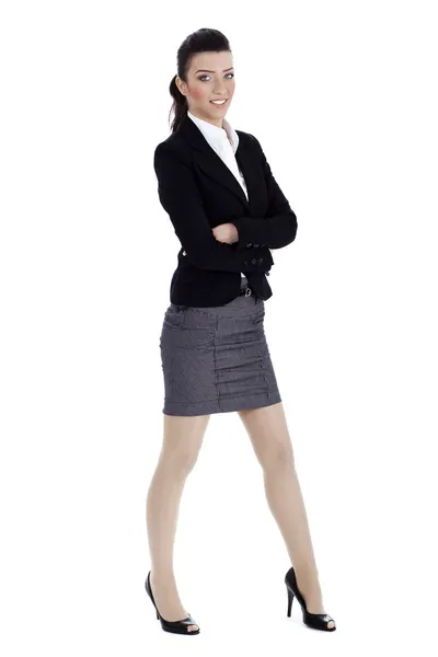 Young business woman in costume Stock Image